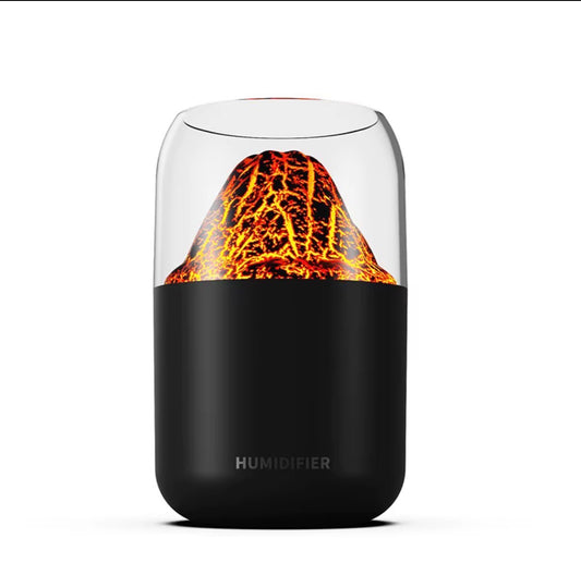 Volcano Humidifier & Aroma Diffuser - Black Colour