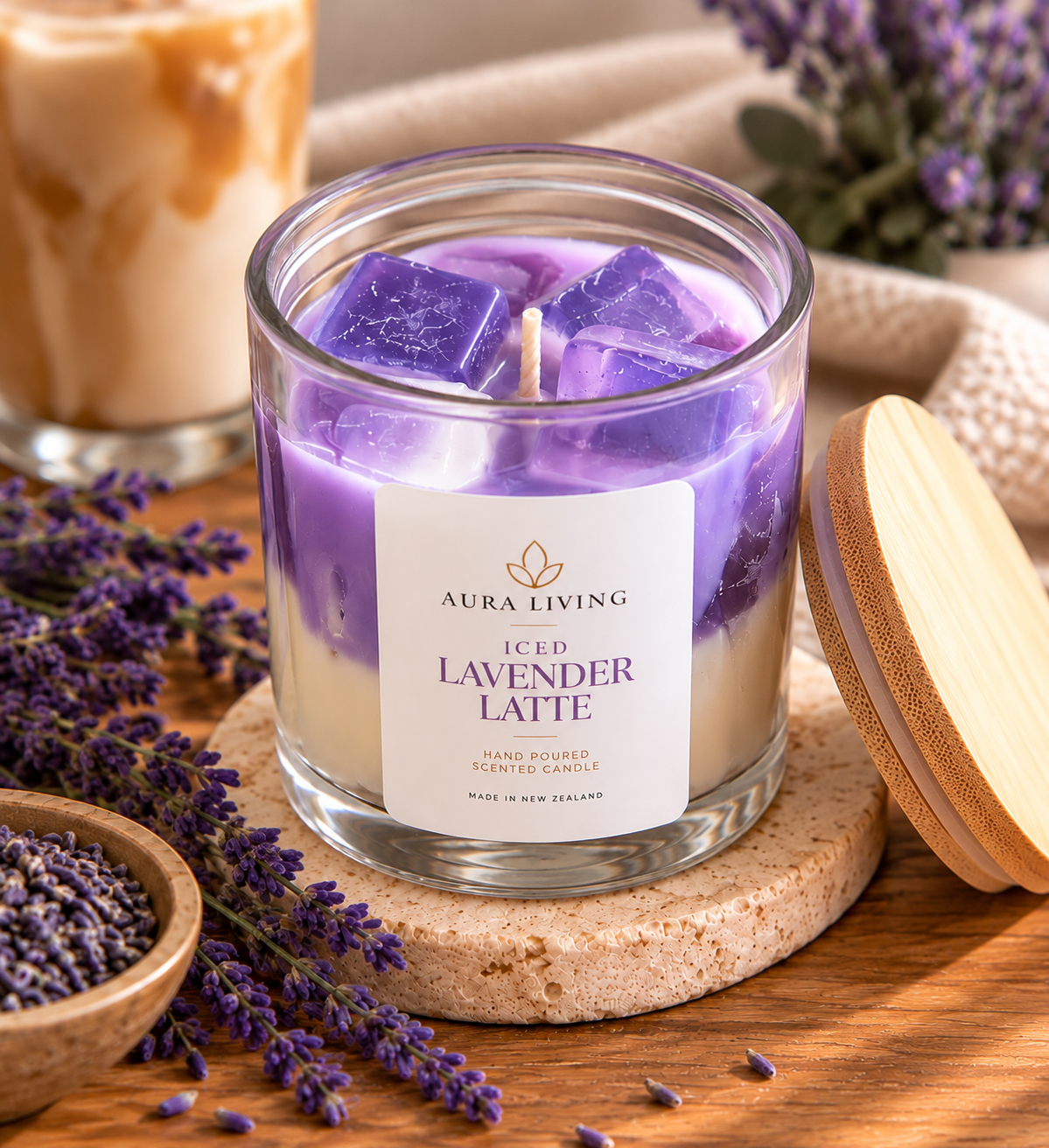 Iced Lavender Latte Candle