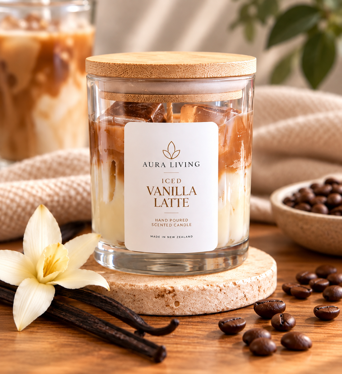 Iced Vanilla Latte Candle