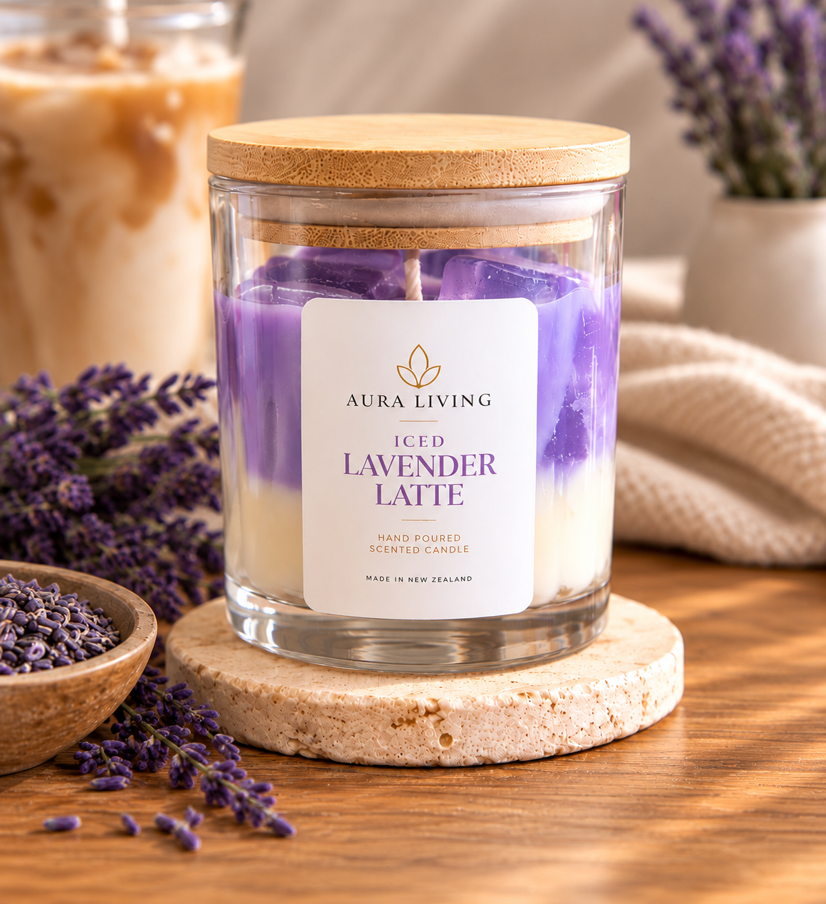 Iced Lavender Latte Candle